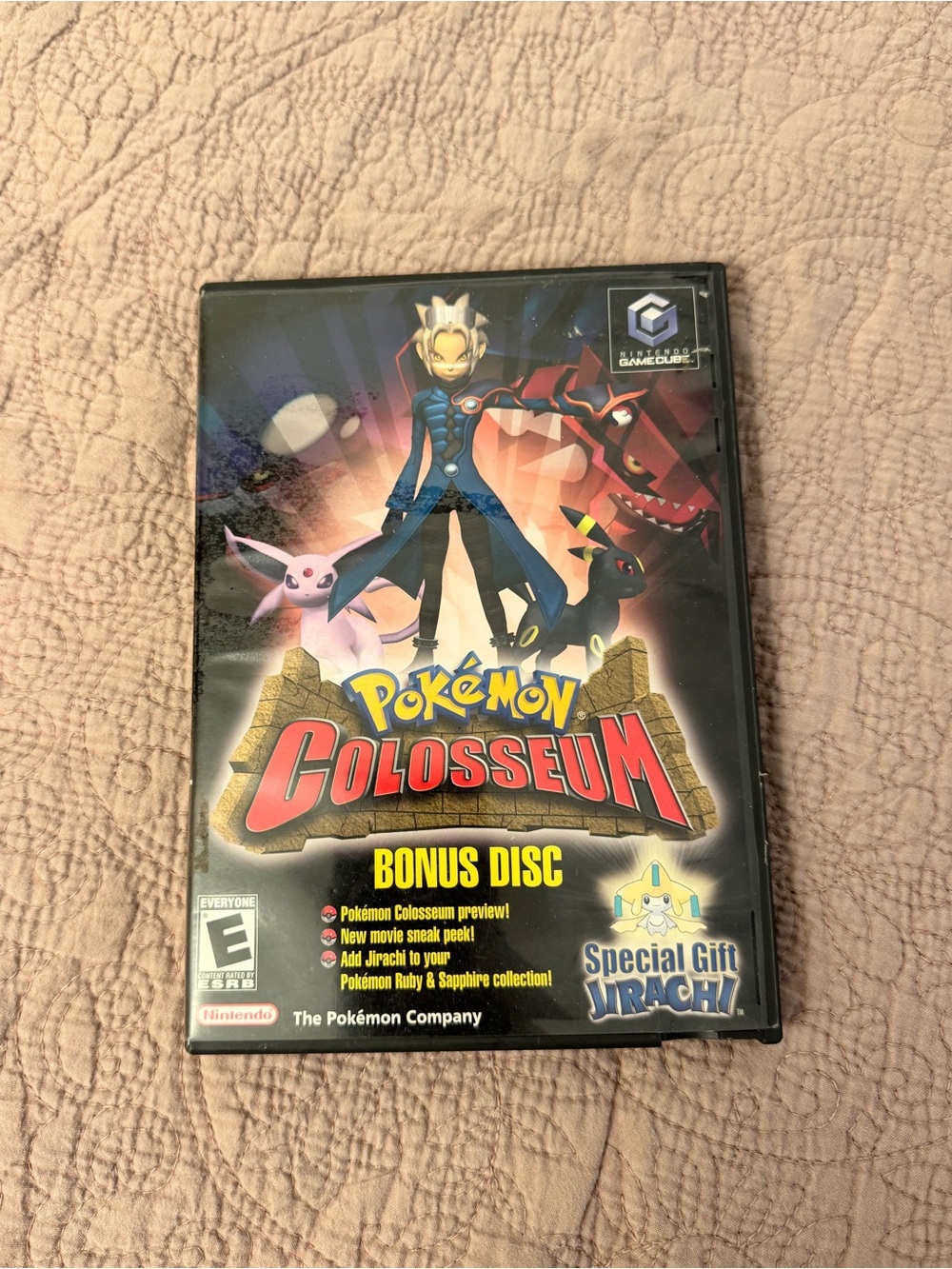 NO GAME Pokemon Colosseum Bonus Disc Case Jirachi gamecube (case Only)